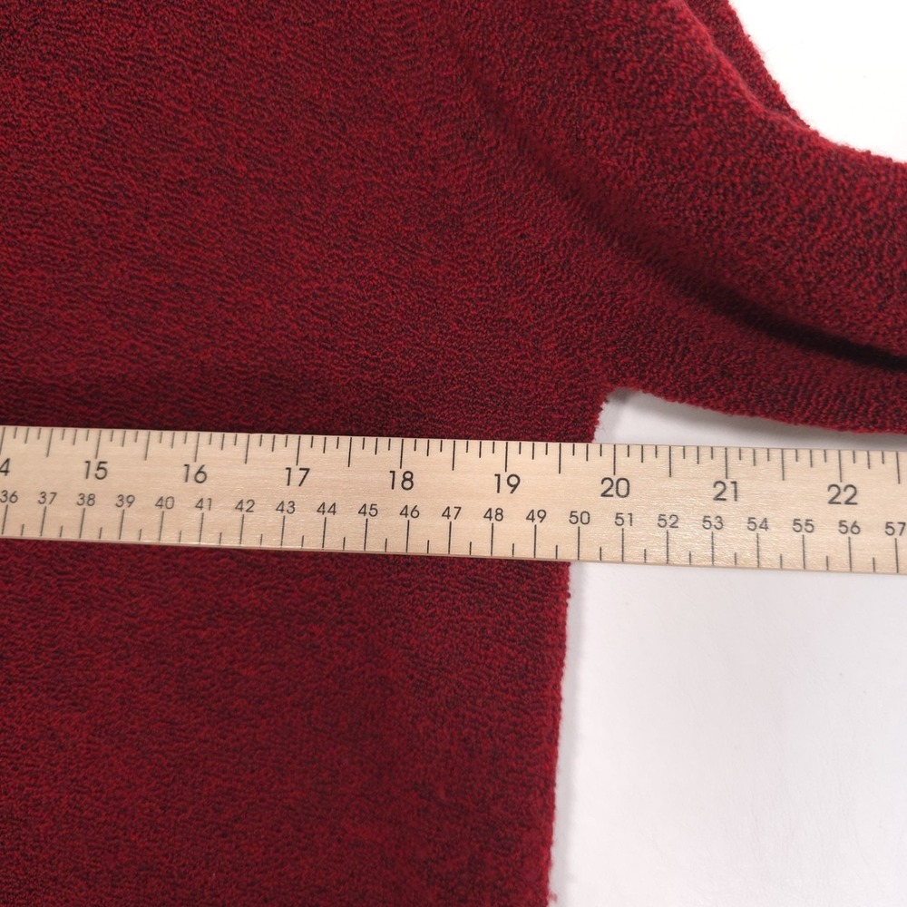 EILEEN FISHER Women Cardigan LARGE ITALIAN YARN Red Merino Wool Blend HONG KONG - Picture 4 of 8